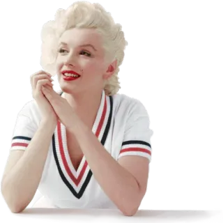 🏸 Marilyn Monroe Marilyn Monroe, actress, celebrity, blonde, fashion, icon telegram sticker