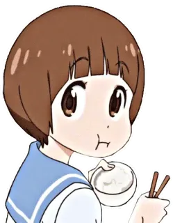 👀 Mankanshoku Mako Kill la Kill 애니메이션, 소녀, 먹는, 음식, 귀여운, 카와이 telegram sticker