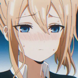 💈 Anime, Cô gái, Buồn, Biểu cảm, Dễ thương, Cảm xúc telegram sticker