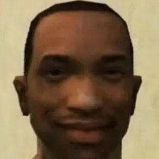 😉 Carl Johnson Grand Theft Auto: San Andreas CJ, Carl Johnson, GTA, Grand Theft Auto, San Andreas, Videospiel, Charakter telegram sticker