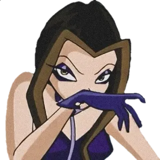 😠 Icy Winx Club การ์ตูน, ตัวร้าย, แม่มด, เย็นยะเยือก, วินซ์คลับ telegram sticker
