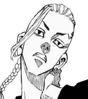 ☠️ Ken Ryūgūji (Draken) Tokyo Revengers Anime, Manga, Tokyo Revengers, Draken, Ken Ryuguji, Combattant telegram sticker