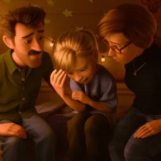 😭 Riley Andersen Inside Out family, sadness, emotion, animation, movie, inside out telegram sticker