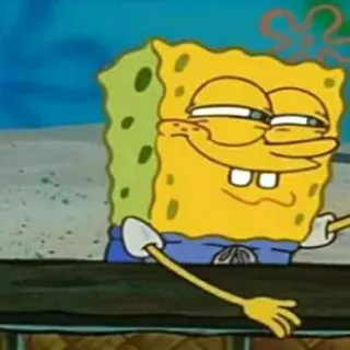 🥢 SpongeBob SquarePants cartoon, SpongeBob, animated, character, funny, meme whatsapp sticker