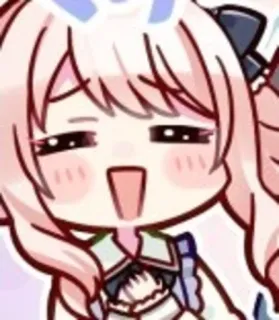 ❤️ anime, chibi, cute, girl, pink hair telegram sticker