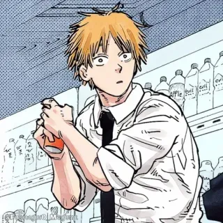 🪚 Denji Chainsaw Man Anime, Manga, Chainsaw Man, Denji, Charakter, Cartoon telegram sticker