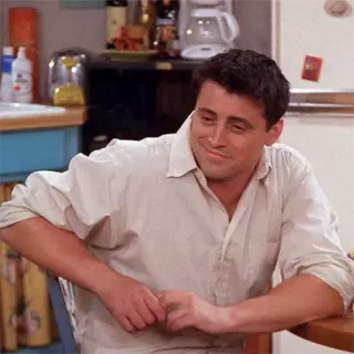 🙂 Joey Tribbiani Friends Joey Tribbiani, Friends, Sitcom, Série TV, Personnage, Célébrité telegram sticker
