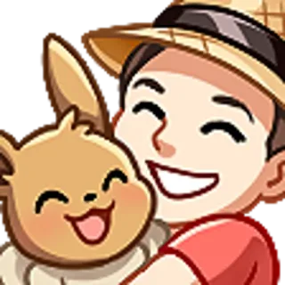 🤗 Dibujos animados, Feliz, Abrazo, Granjero, Animal telegram sticker