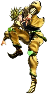 💪 DIO JoJo's Bizarre Adventure DIO, โจโจ้ ล่าข้ามศตวรรษ, อนิเมะ, มังงะ, ท่าโพส, ตัวร้าย, ตัวละคร telegram sticker
