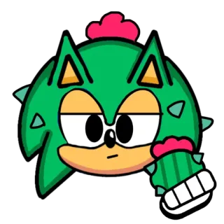 🌵 cactus, cartoon, plant, sticker, funny, character telegram sticker