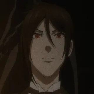 ⛓ Sebastian Michaelis Black Butler 动漫, 恶魔, 塞巴斯蒂安·米卡艾利斯, 黑执事, 角色 telegram sticker