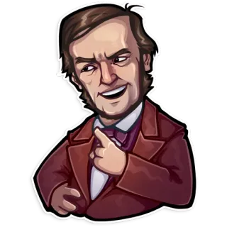 😄 Charles Darwin portrait, scientist, historical figure, Darwin, man telegram sticker