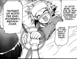 🤝 Medaka TROVERÒ
UN MODO
PER RAG-
GIUNGERTI,
MEDAKA-
CHAN.
VA TUTTO
BENE, AN-
CHE SE NON
POTRÒ PER-
CORRERE LA
TUA STESSA
STRADA...
ANCHE
SE TI PER-
DESSI O
VENISSI-
MO SE-
PARATI Manga, Anime, Cartoon, Niedlich, Comic telegram sticker
