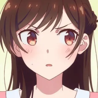 ❤️ Chizuru Ichinose Rent-A-Girlfriend anime, cartoon, girl, chizuru ichinose, rent-a-girlfriend telegram sticker