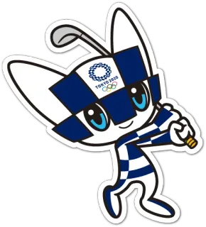 Summer Olympics 2020 Miraitowa telegram stickers