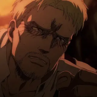 💈 Reiner Braun Attack on Titan Anime, Attack on Titan, Reiner, Personagem, Triste, Mangá telegram sticker