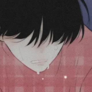 🖋 menangis, sedih, air mata, emosional, anime, manga, melankolis telegram sticker