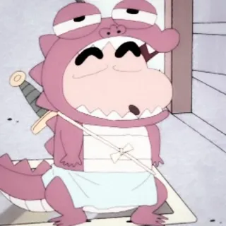 🐇 Anime, Schattig, Cartoon, Roze, Krokodil, Dier telegram sticker