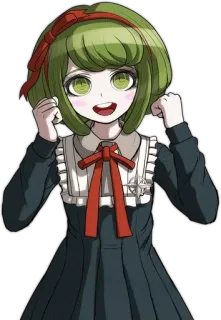 🌟 Monaca Towa Danganronpa Anime, Ragazza, Monaca Towa, Danganronpa, Cartone animato, Personaggio telegram sticker