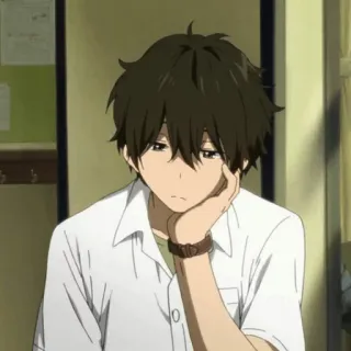 🎐 Houtarou Oreki Hyouka 애니메이션, 빙과, 캐릭터, 만화, 일본어, 소년 telegram sticker