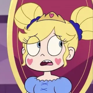 💫 Star Butterfly Star vs. the Forces of Evil dibujos animados, princesa, rubia, azul, animación, disney whatsapp sticker