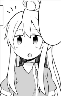 😯 anime, manga, cartoon, girl, character whatsapp sticker