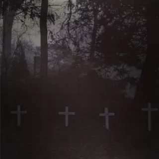 🖤 graveyard, cemetery, crosses, dark, eerie, gloomy, religious telegram sticker