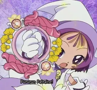 🔫 Pururun Patraine! Аниме, Девочка-волшебница, Мультфильм, Магия, Милый telegram sticker