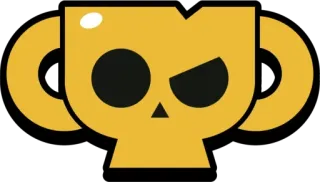 😏 skull, trophy, gold, symbol, angry, evil telegram sticker