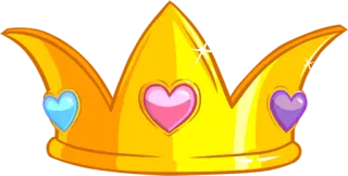✨ crown, jewelry, royal, princess, queen, hearts telegram sticker