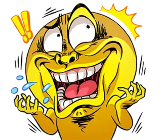❗ Biểu tượng cảm xúc, Phim hoạt hình, Hài hước, Meme, Biểu cảm, Hào hứng telegram sticker