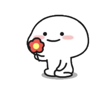 ☁ süß, Blume, Cartoon, Figur, kawaii, Emoji telegram sticker