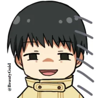 🙂 @BeautyGuid anime, boy, chibi, portrait telegram sticker