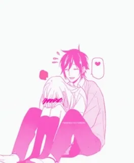 🥰 Anime, Para, Romans, Miłość, Kreskówka telegram sticker