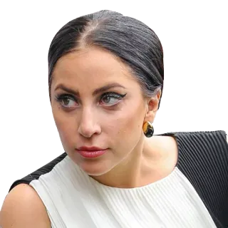 😏 Lady Gaga cantante, celebridad, músico, mujer, retrato, moda telegram sticker