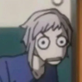 🥠 anime, funny, expression, cartoon, meme, shocked telegram sticker