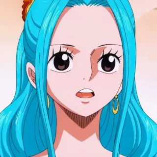 💙 Nefertari Vivi One Piece anime, one piece, nefertari vivi, vivi, prinzessin, cartoon telegram sticker