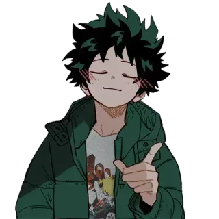 👌 Izuku Midoriya My Hero Academia Anime, Manga, Charakter, Cartoon, Zeichnung, My Hero Academia, Izuku Midoriya, Deku whatsapp sticker