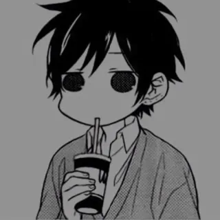 🎵 Anime, Manga, Jongen, Drinken, Cartoon telegram sticker