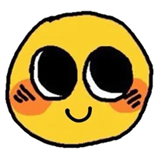 🙂 lindo, emoji, sonrisa, feliz, sonrojo telegram sticker