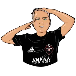 🍔 AMSAA футбол, игрок, форма, команда, AMSAC, спортсмен, мультфильм telegram sticker