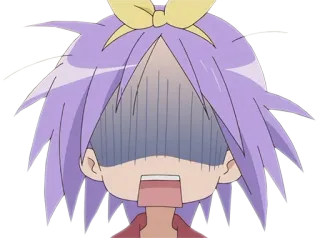 ‼️ anime, dibujos animados, chica, impactada, asustada, decepcionada whatsapp sticker