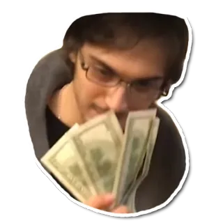 💰 деньги, наличные, богатство, финансы, стодолларовые купюры telegram sticker