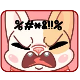 🤬 %#*&!!% enojado, perro, dibujos animados, censurado, insultando whatsapp sticker