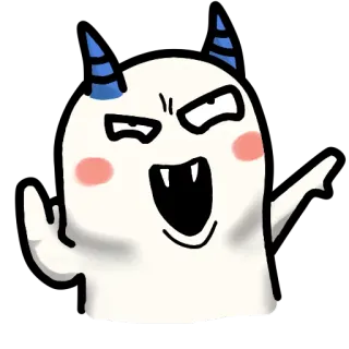 😂 ghost, devil, cartoon, demon, sticker, cute, monster telegram sticker