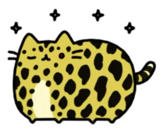 😜 猫, 豹, 动物, 贴纸, 可爱 telegram sticker