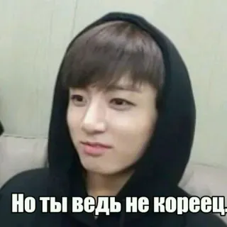 🌟 Но ты ведь не кореец! meme, korean, russian, funny, person telegram sticker