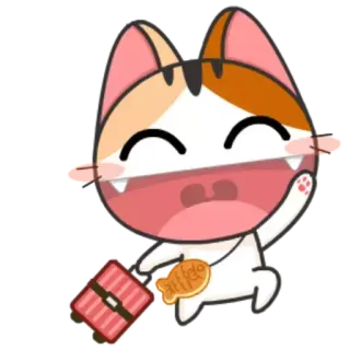 😄 猫, かわいい, 動物, マンガ, カワイイ telegram sticker