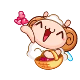❤️ Kartun, Lucu, Siput, Keranjang, Hati, Aneh, Kawaii whatsapp sticker