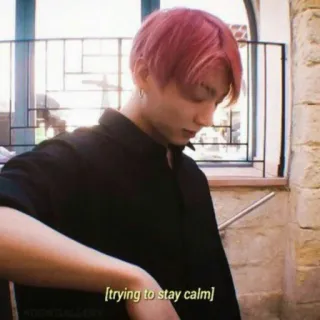 🧘‍♂ [trying to stay calm] 평온, 인물 사진, 사람, 실내 whatsapp sticker